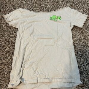 Men’s Cream Frog Graphic T-Shirt